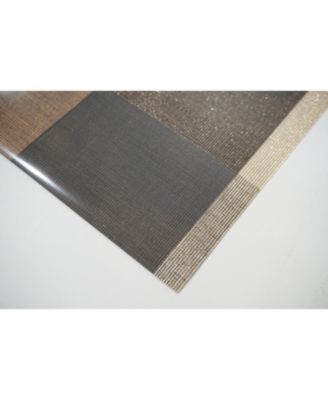 Reversible Metallic Place Mats Non-Slip Plaid Checker Dining Table 12" x 18" Placemats - Set of 4