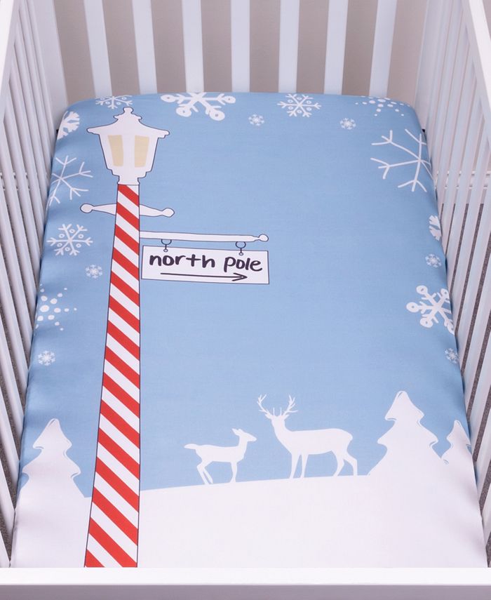Trend Lab North Pole Flannel Photo Op Crib Sheet Macy's