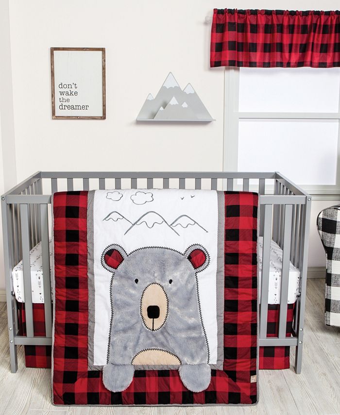 Trend Lab - Peak-a-Bear 3-Piece Crib Bedding Set