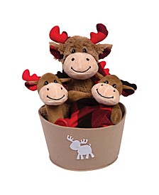Buffalo Check Moose 4-Piece Baby Gift Set