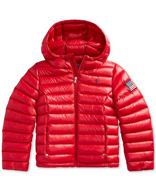 Polo Ralph Lauren Big Girls Packable Quilted Down Jacket