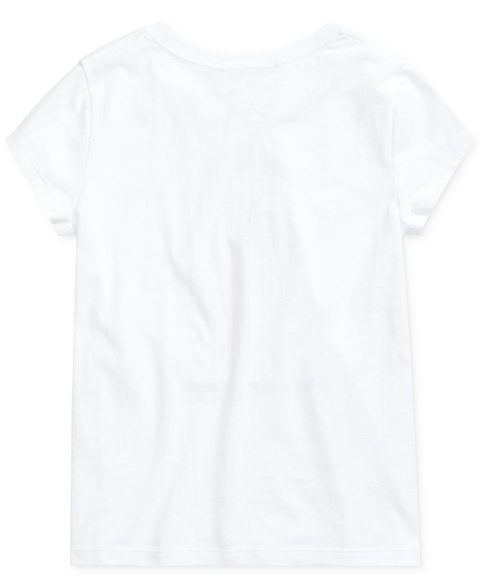 Polo Ralph Lauren Big Girls Raincoat Bear Cotton T-Shirt - Macy's