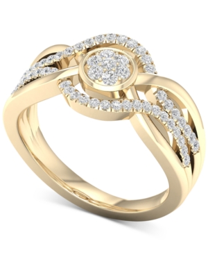 image of Diamond Openwork Statement Ring (1/3 ct. t.w.) in 10k Gold