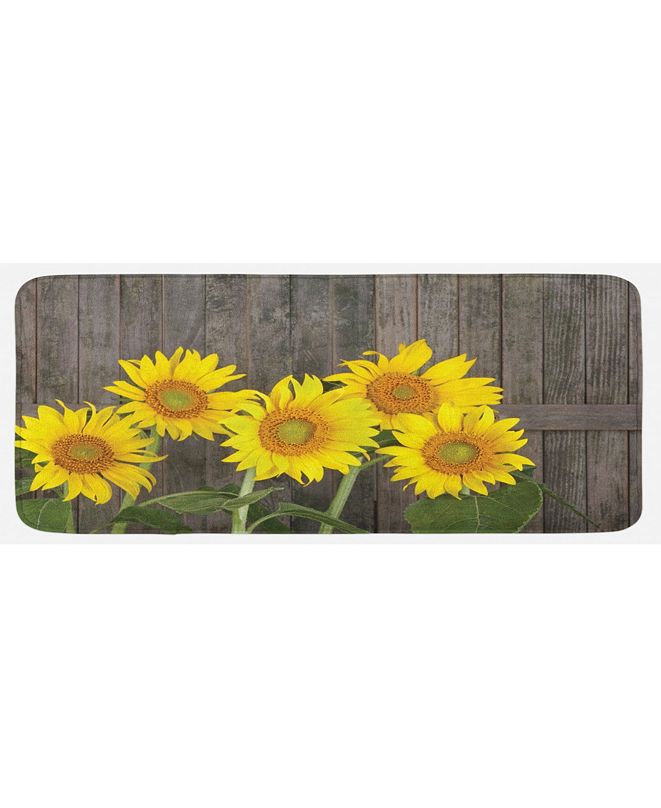 Ambesonne Sunflower Kitchen Mat & Reviews Cleaning & Organization