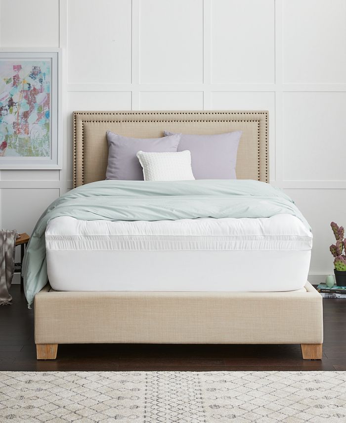 Sealy 4" Gel + Comfort Mattress Topper with Pillowtop Cover, King Macy's