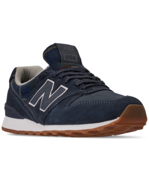NEW BALANCE WOMEN'S 996 PLAID CASUAL SNEAKERS FROM FINISH LINE
