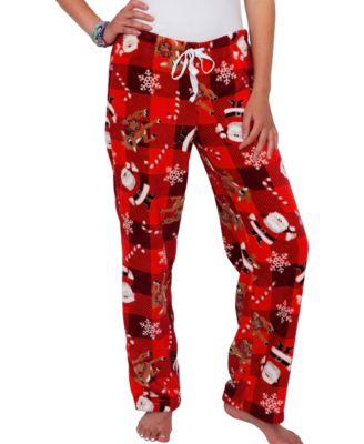 MJC Women's Rudolph Plush Pajama Pants 