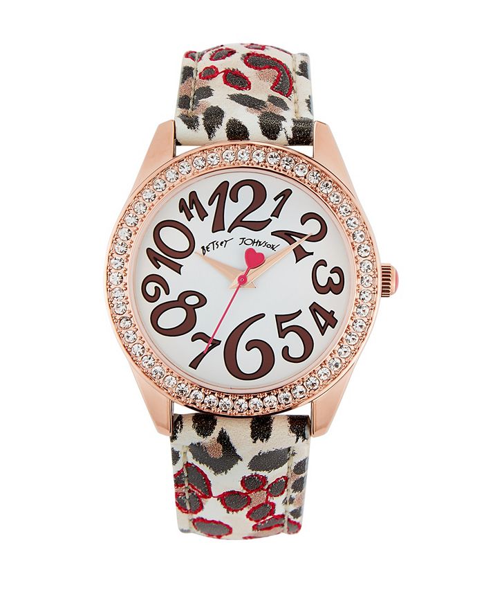 Betsey johnson online leopard watch