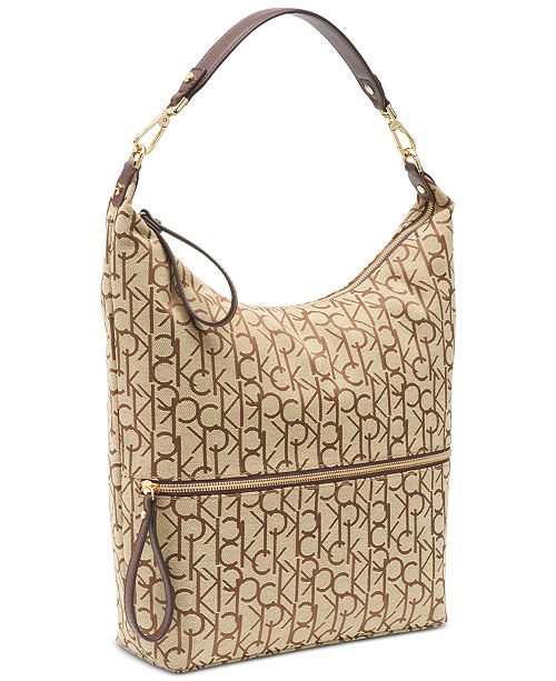 Calvin Klein Elaine Signature Tote & Reviews - Handbags & Accessories ...