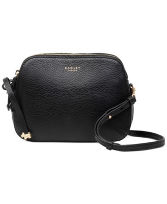 Radley Dukes Place Leather Crossbody Bag in Gray