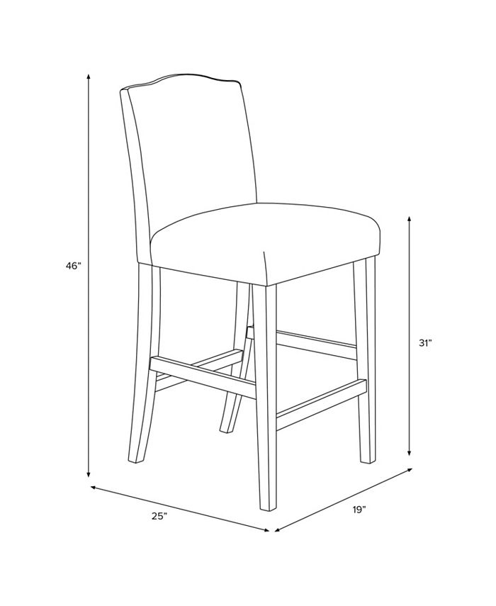 Skyline Callon Nail Button Bar Stool Macy's