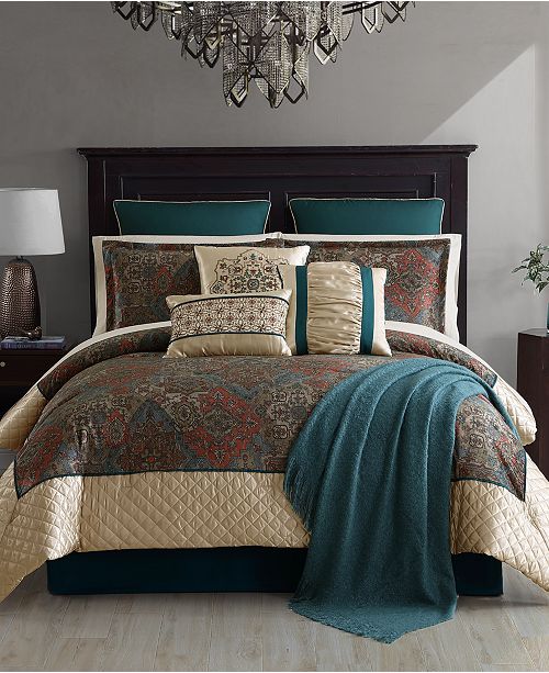 Hallmart Collectibles Astrom 14 Pc Queen Comforter Set Reviews