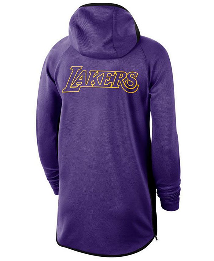 Nike Men's Los Angeles Lakers Thermaflex Showtime Full-Zip Hoodie ...