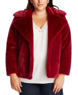 1 state faux fur jacket