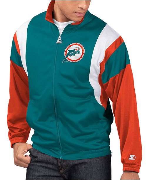 Starter Men S Miami Dolphins The Contender Track Jacket