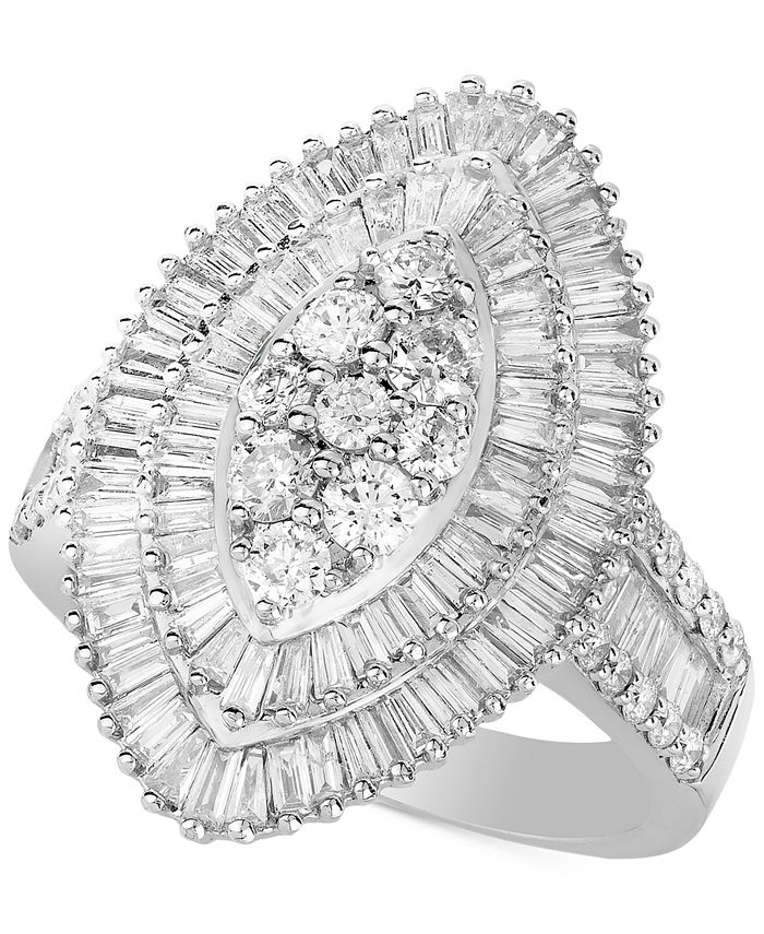 Macy's shop baguette ring
