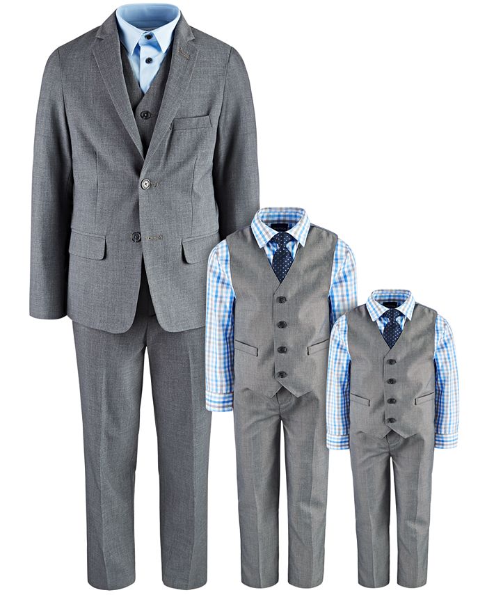 Calvin Klein & Nautica Gray Suit Separates & Vest Sets & Reviews - Sets &  Outfits - Kids - Macy's