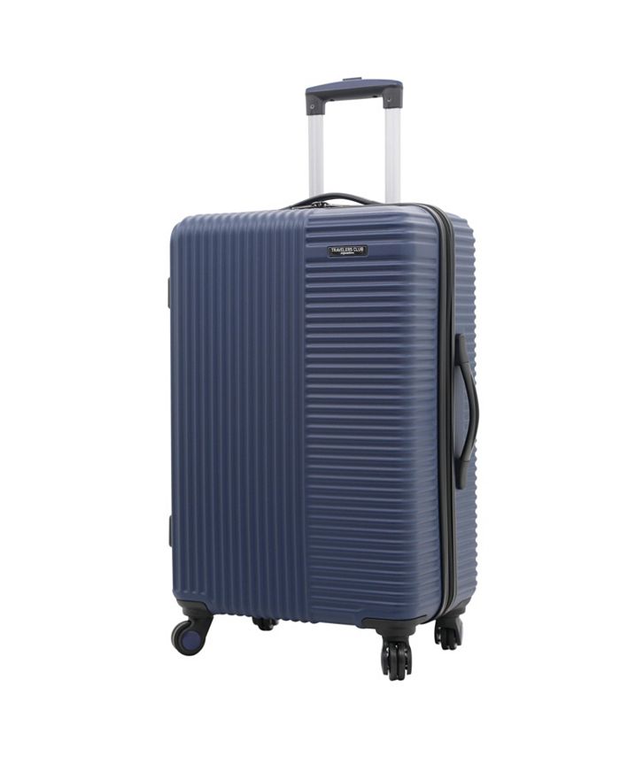 travelers club basette 3 pc hardside luggage set