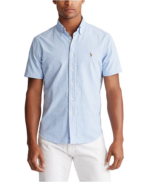 Polo Ralph Lauren Men S Big Tall Classic Fit Gingham Oxford Shirt