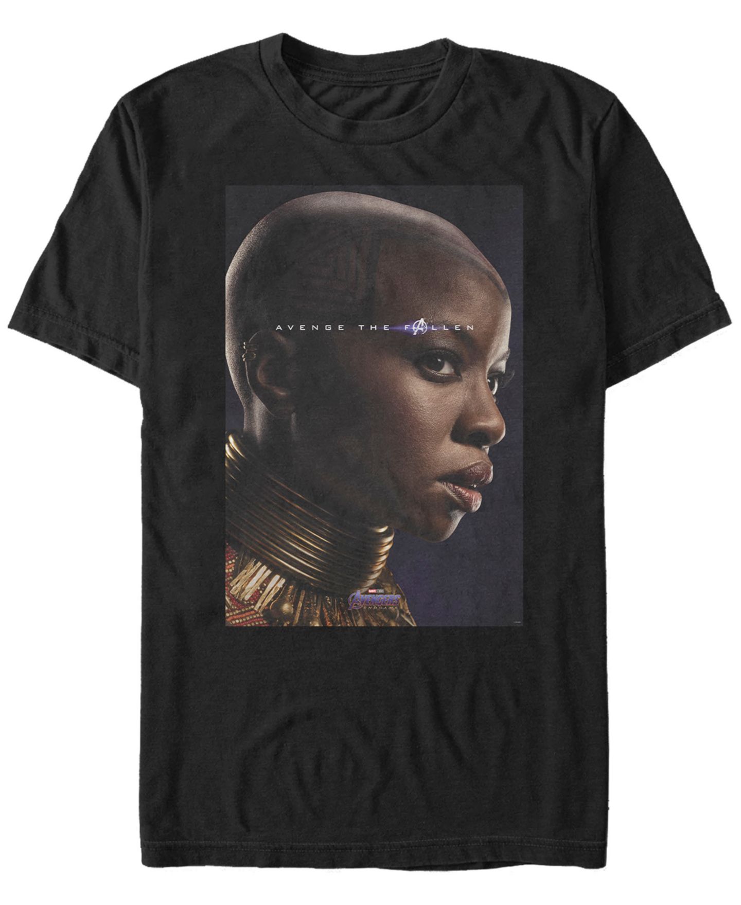 Мужская футболка Fifth Sun Marvel Avengers Endgame Okoye Avenge the Fallen, Short Sleeve, цвет: Чёрный — фото 2
