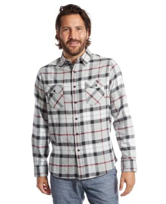 Men's Brushed Flannel Plaid Shirt - Macy's