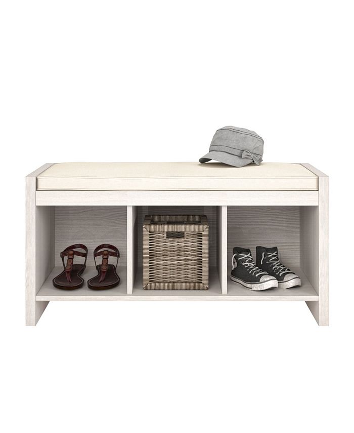 Ameriwood Home Penelope Entryway Storage Bench with Cushion Macy's