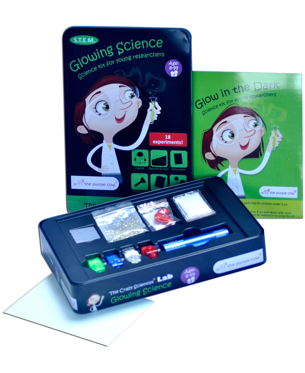 The Purple Cow the Crazy Scientist Lab - Glowing Science