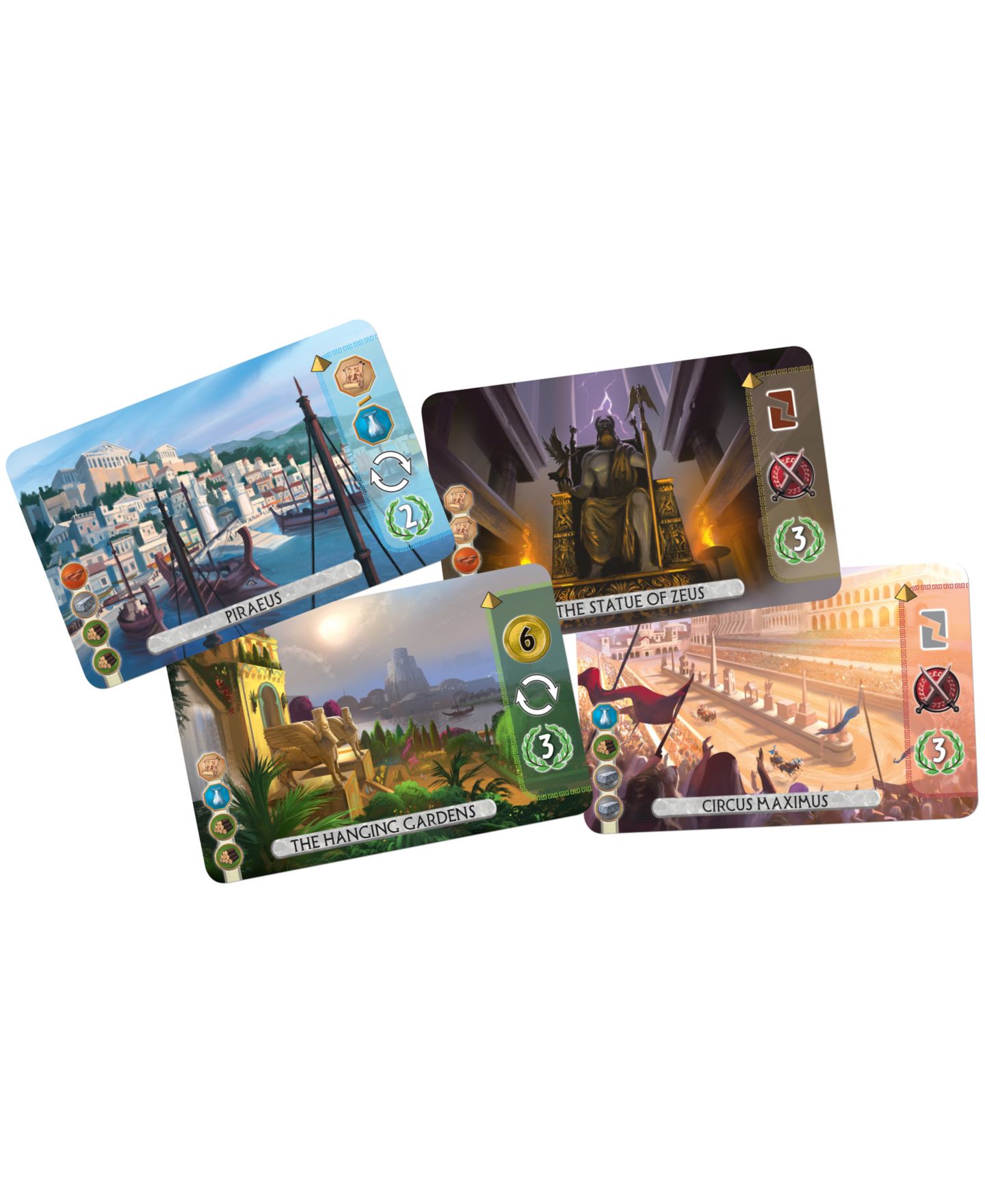 Детская настольная игра Asmodee Editions 2 Player Strategy 7 Wonders Duel Board Game, Ages 10+ — фото 2