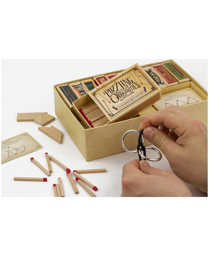 Boite Casse Tete Professor PUZZLE Obscurities - 10 Mini Puzzles Boîte 50 Défis Cérébraux Défis Créatifs Résolution Problèmes