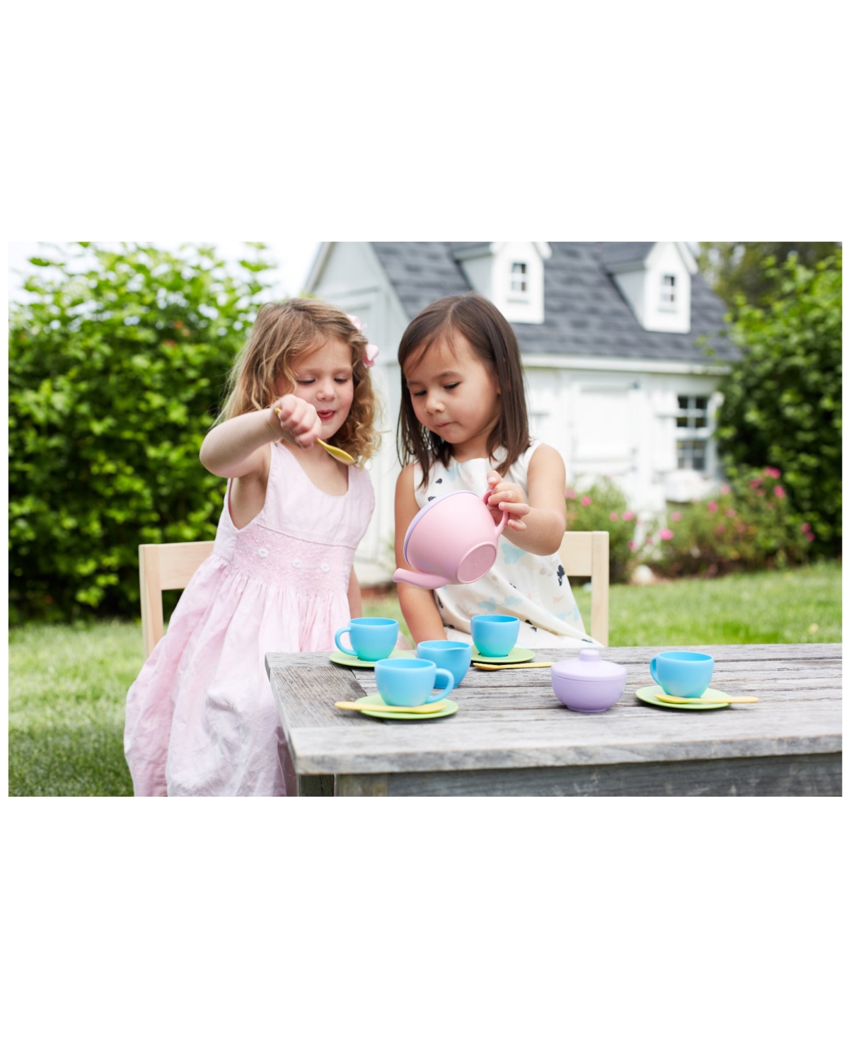 Green Toys Tea Set In Multi