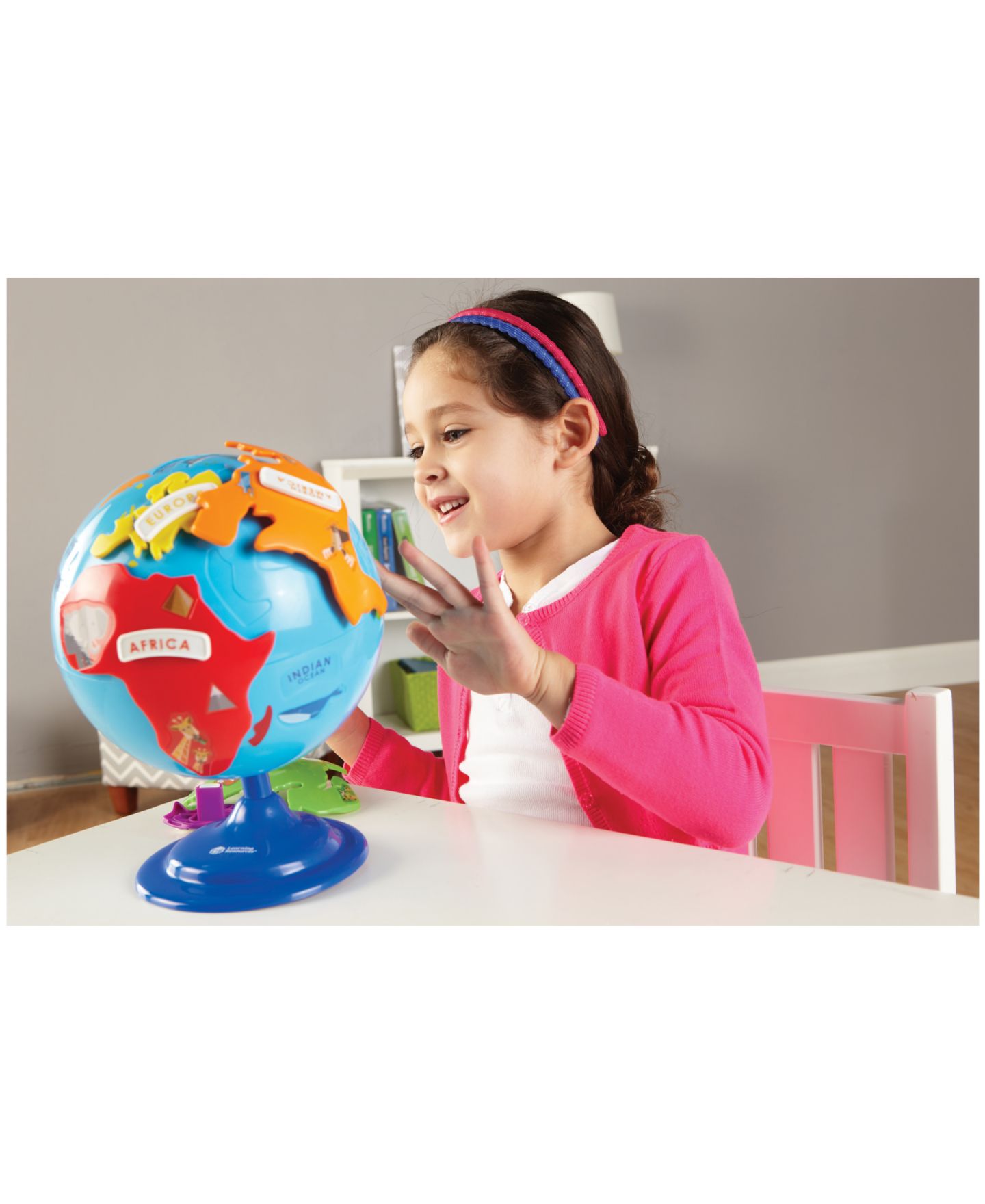 Детская игрушка Learning Resources Learning Essentials Geography Puzzle Globe, 14-Piece, Ages 3+ — фото 5