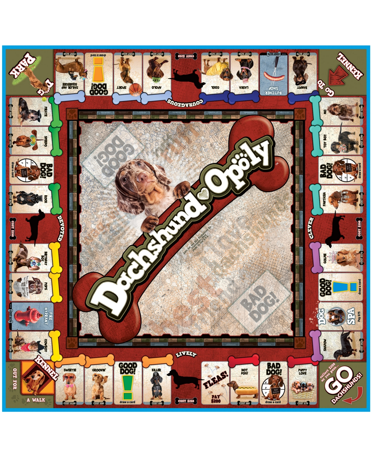 Shop Masterpieces Puzzles Late For The Sky Dachshund-opoly In Multi