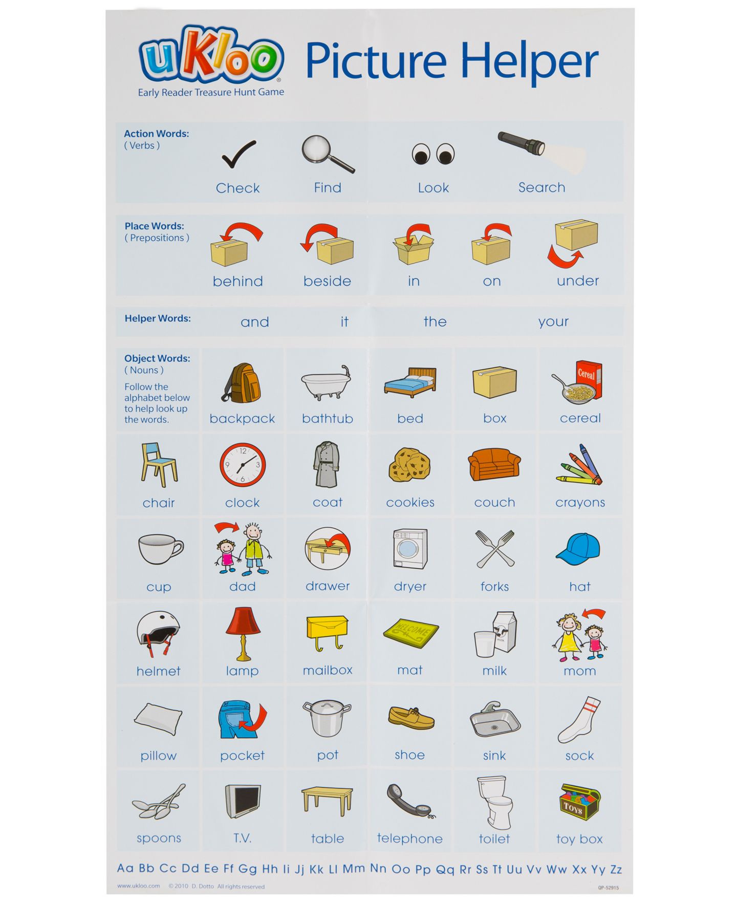 Детская игрушка uKloo Kids Inc. Ukloo Early Reader Treasure Hunt Game — фото 4