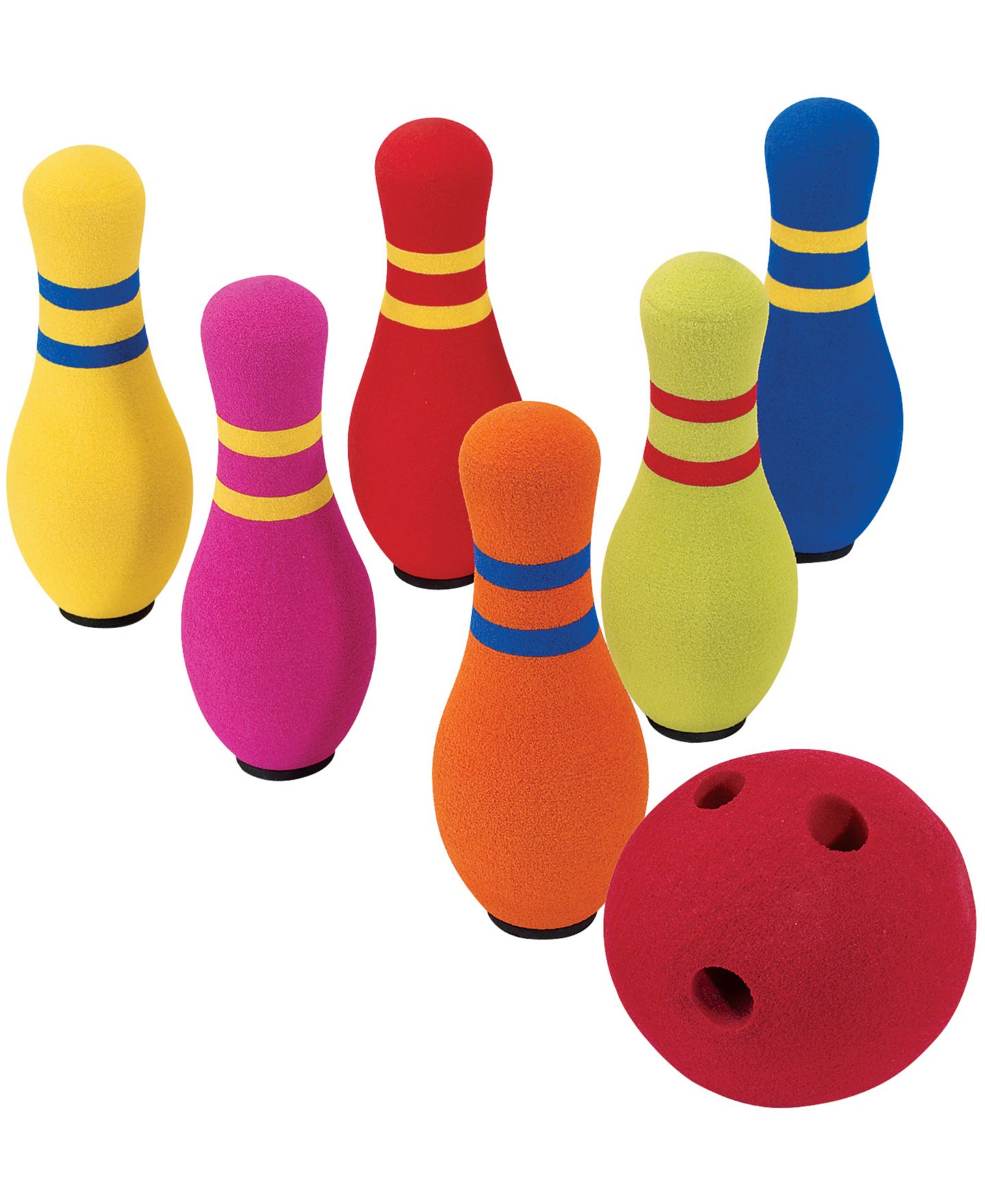 Детские игрушки MasterPieces Puzzles Fundamental Foam Weighted Ball Bowling Set, 6-Piece, Ages 3+ — фото 8