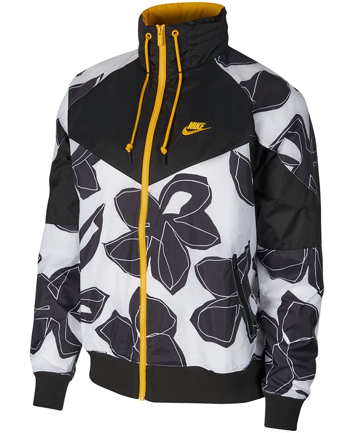 Son puerta hará Nike Men's Sportswear Windrunner Floral-Print Jacket & Reviews - Coats &  Jackets - Men - Macy's