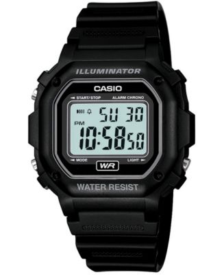 Casio Men's Digital Black Resin Strap Watch 42.4mm - Macy's