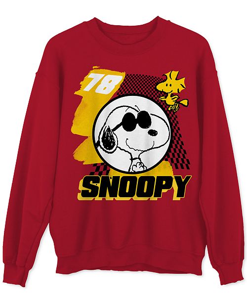 Hybrid Snoopy Yellow Check Men's Graphic Sweatshirt & Reviews - Hoodies ...