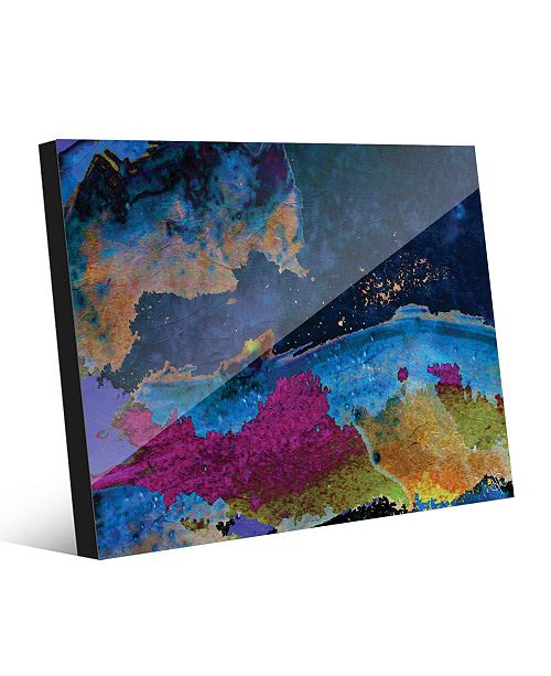 Creative Gallery Splash Coast In Blue Abstract Acrylic Wall Art