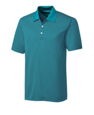 Cutter and Buck Men's Big and Tall Cb DryTec Trevor Stripe Polo