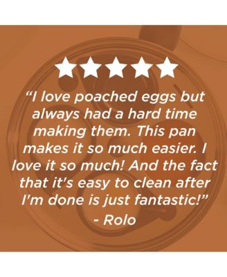 Glide Copper Ceramic 8" Nonstick Covered Egg Poacher