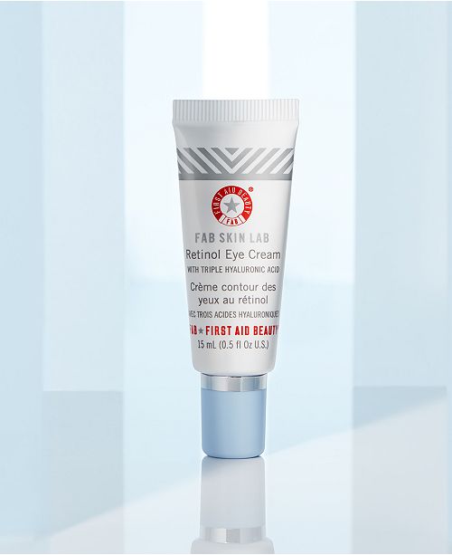 First Aid Beauty Fab Skin Lab Retinol Eye Cream With Triple Hyaluronic Acid 0 5 Oz Reviews Skin Care Beauty Macy S