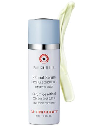 First Aid Beauty - FAB Skin Lab Retinol Serum 0.25% Pure Concentrate - Sensitive/Beginner, 1-oz.