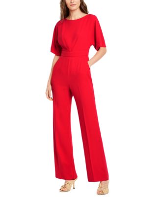 trina turk red jumpsuit