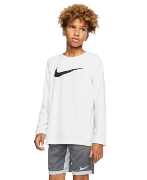 image of Nike Big Boys Dri-fit Long-Sleeve Training T-shirt