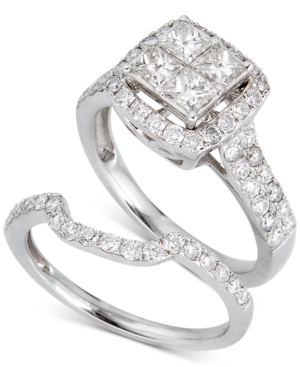 image of Diamond Princess Bridal Set (2 ct. t.w.) in 14k White Gold