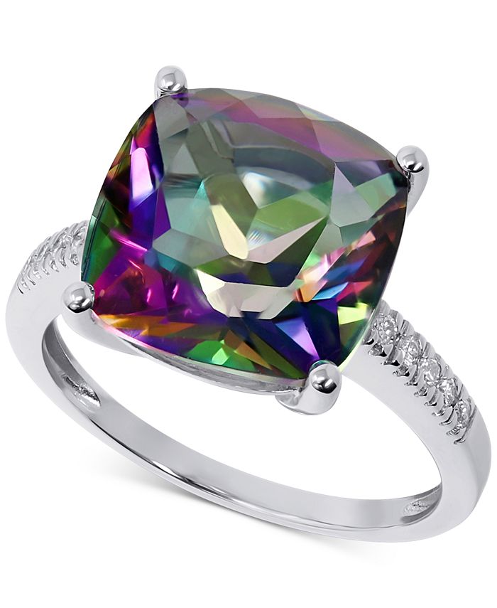 Macy's mystic topaz outlet ring
