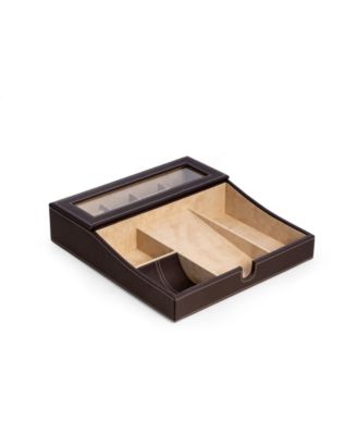 Valet Tray with Multi-Compartment Storage