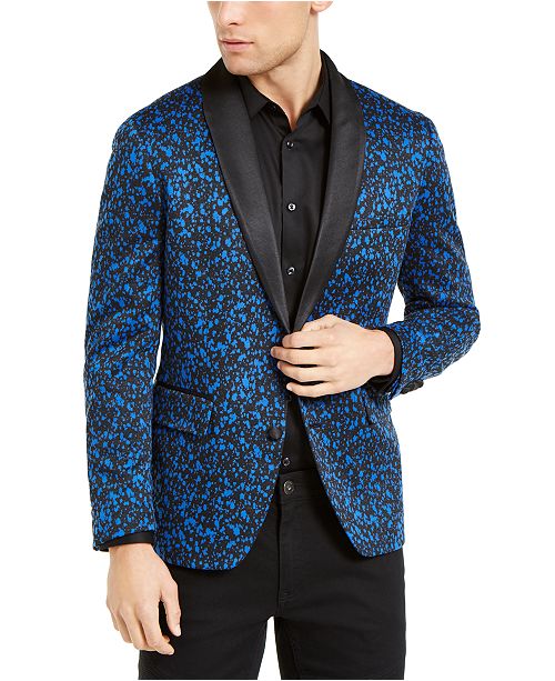 Inc Men S Slim Fit Paint Splatter Knit Blazer Created For Macy S
