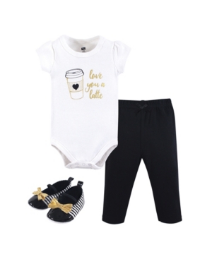 Hudson Baby Baby Girl Bodysuit Pants and Shoes Set