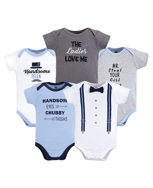 Hudson Baby Baby Boy Cotton Bodysuit Pants And Shoes Set